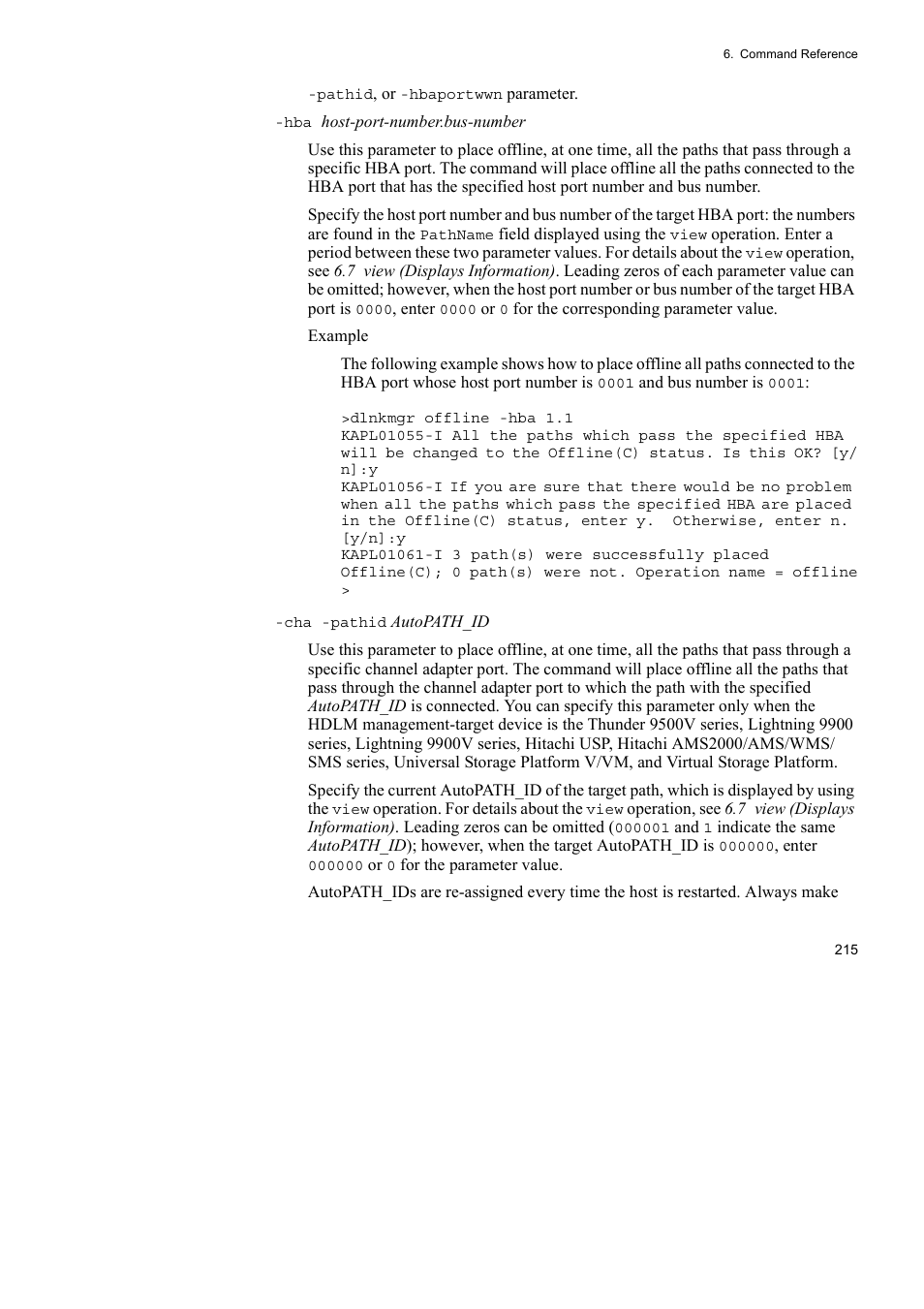 HP Hitachi Dynamic Link Manager Software User Manual | Page 239 / 492