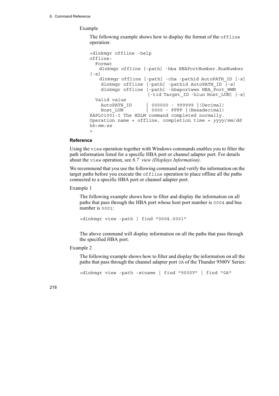 HP Hitachi Dynamic Link Manager Software User Manual | Page 242 / 492