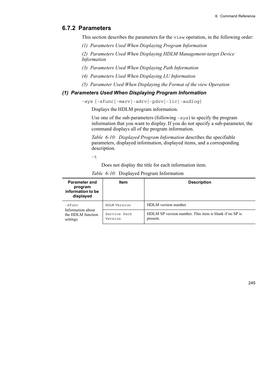 2 parameters | HP Hitachi Dynamic Link Manager Software User Manual | Page 269 / 492