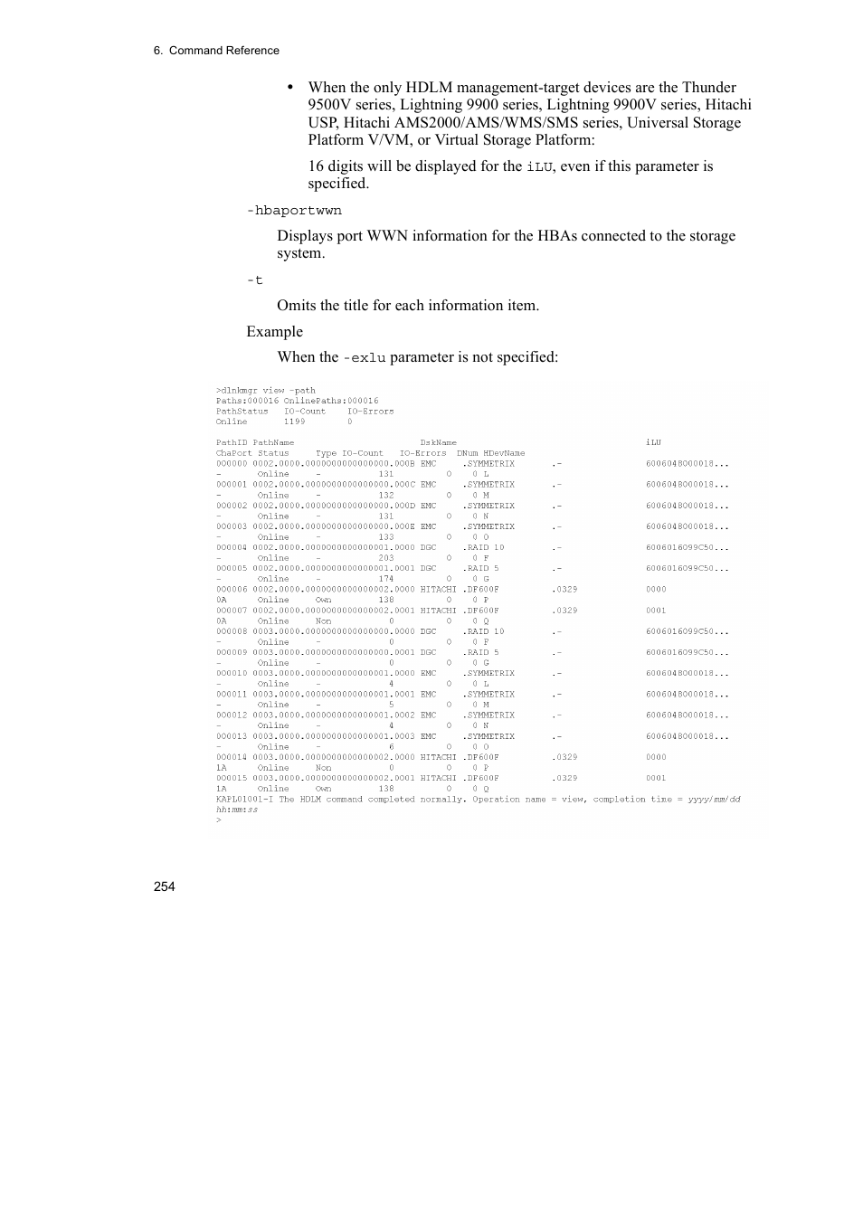 HP Hitachi Dynamic Link Manager Software User Manual | Page 278 / 492