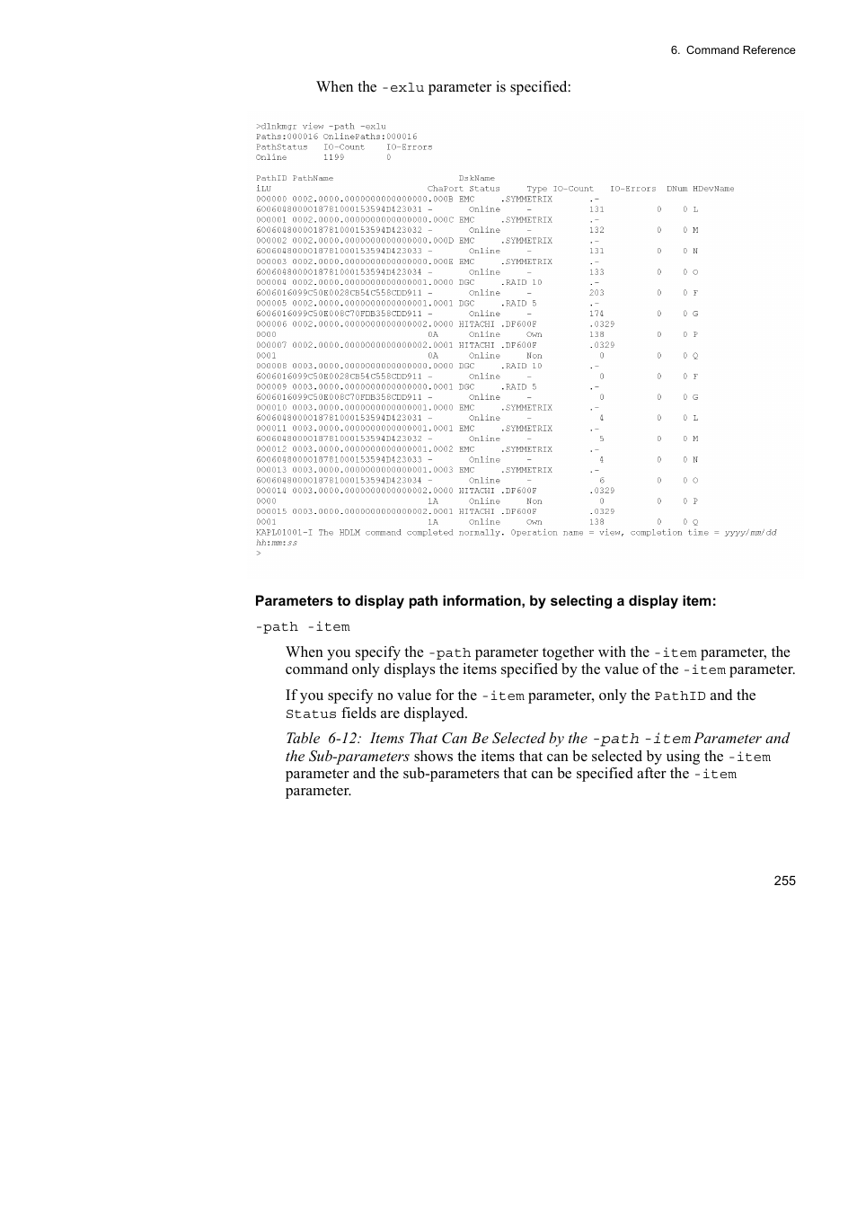 HP Hitachi Dynamic Link Manager Software User Manual | Page 279 / 492