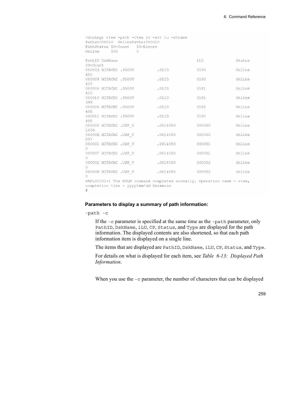 HP Hitachi Dynamic Link Manager Software User Manual | Page 283 / 492