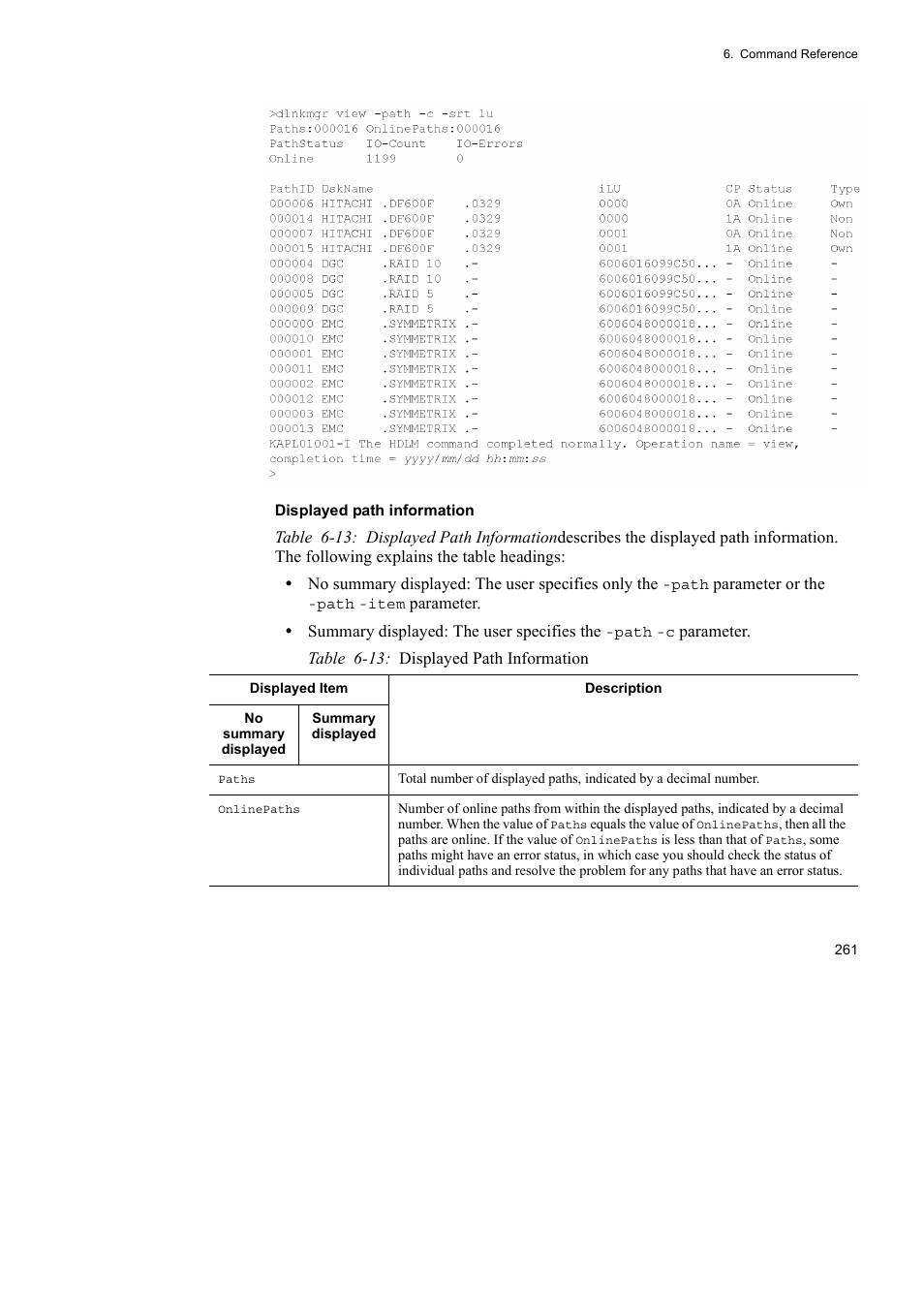 HP Hitachi Dynamic Link Manager Software User Manual | Page 285 / 492