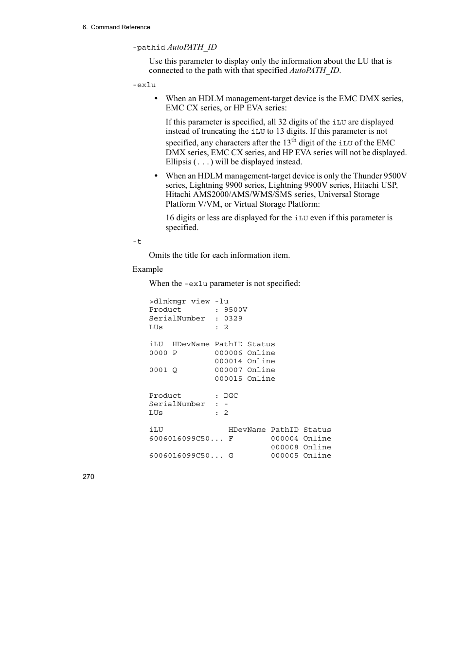 HP Hitachi Dynamic Link Manager Software User Manual | Page 294 / 492