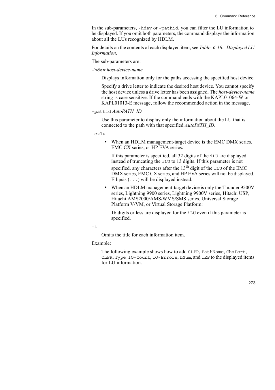 HP Hitachi Dynamic Link Manager Software User Manual | Page 297 / 492