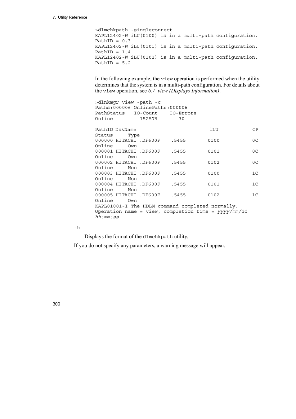 HP Hitachi Dynamic Link Manager Software User Manual | Page 324 / 492
