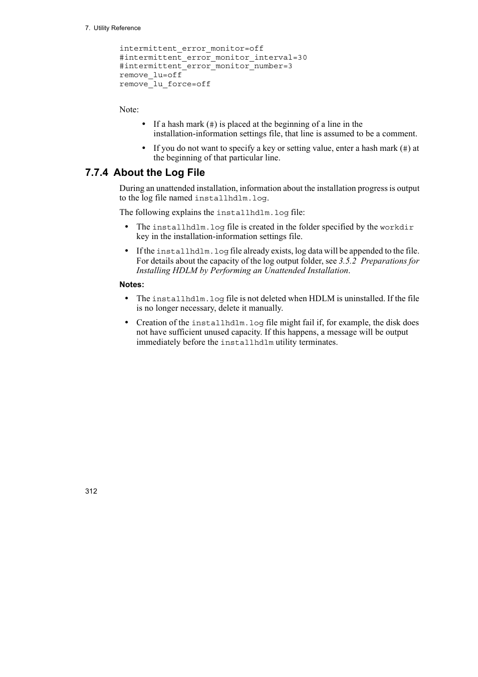 4 about the log file | HP Hitachi Dynamic Link Manager Software User Manual | Page 336 / 492