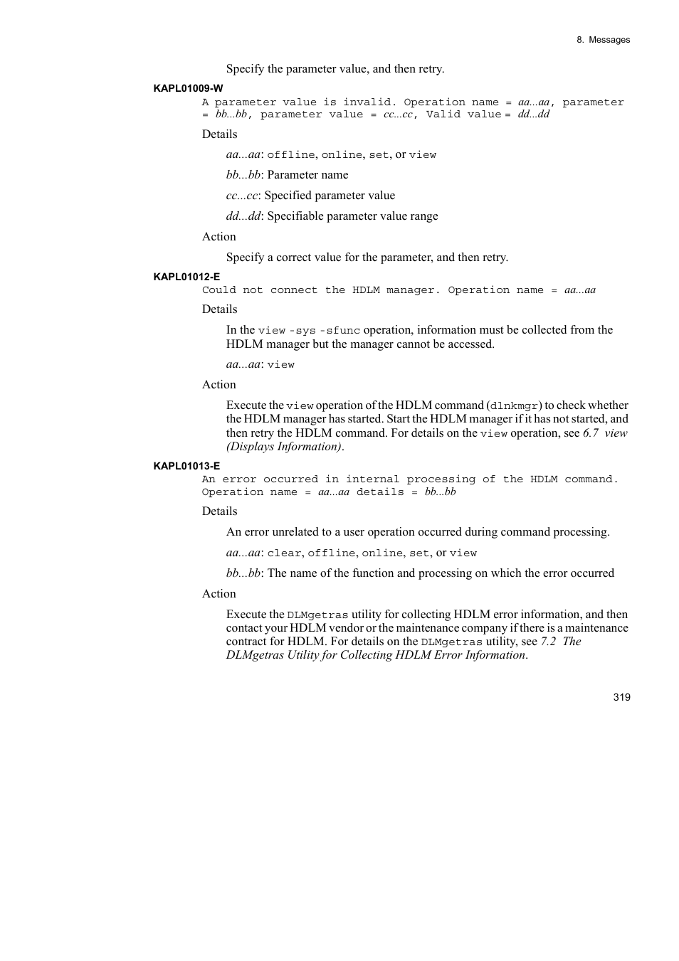 HP Hitachi Dynamic Link Manager Software User Manual | Page 343 / 492