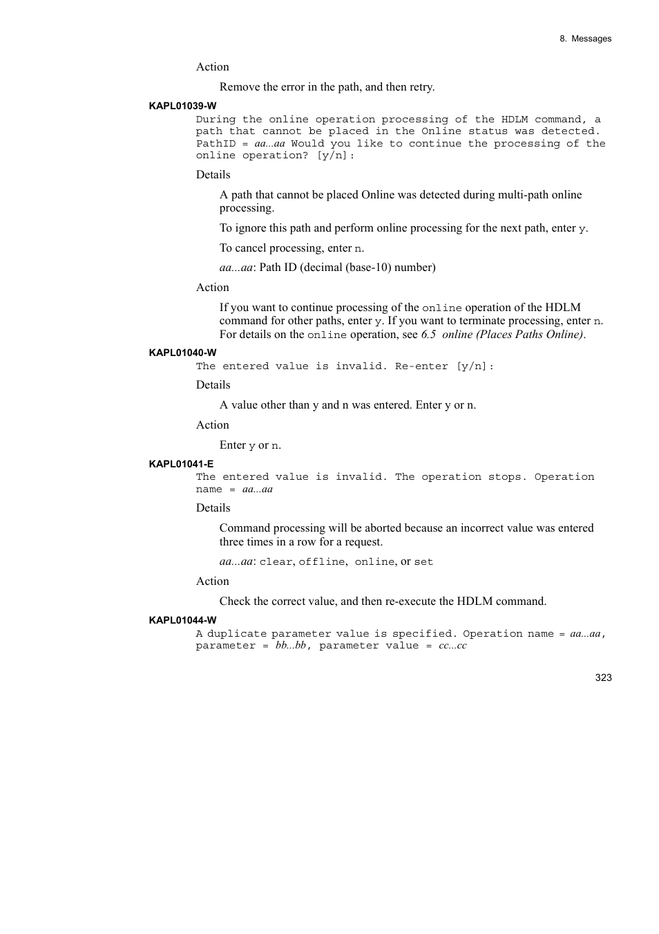 HP Hitachi Dynamic Link Manager Software User Manual | Page 347 / 492