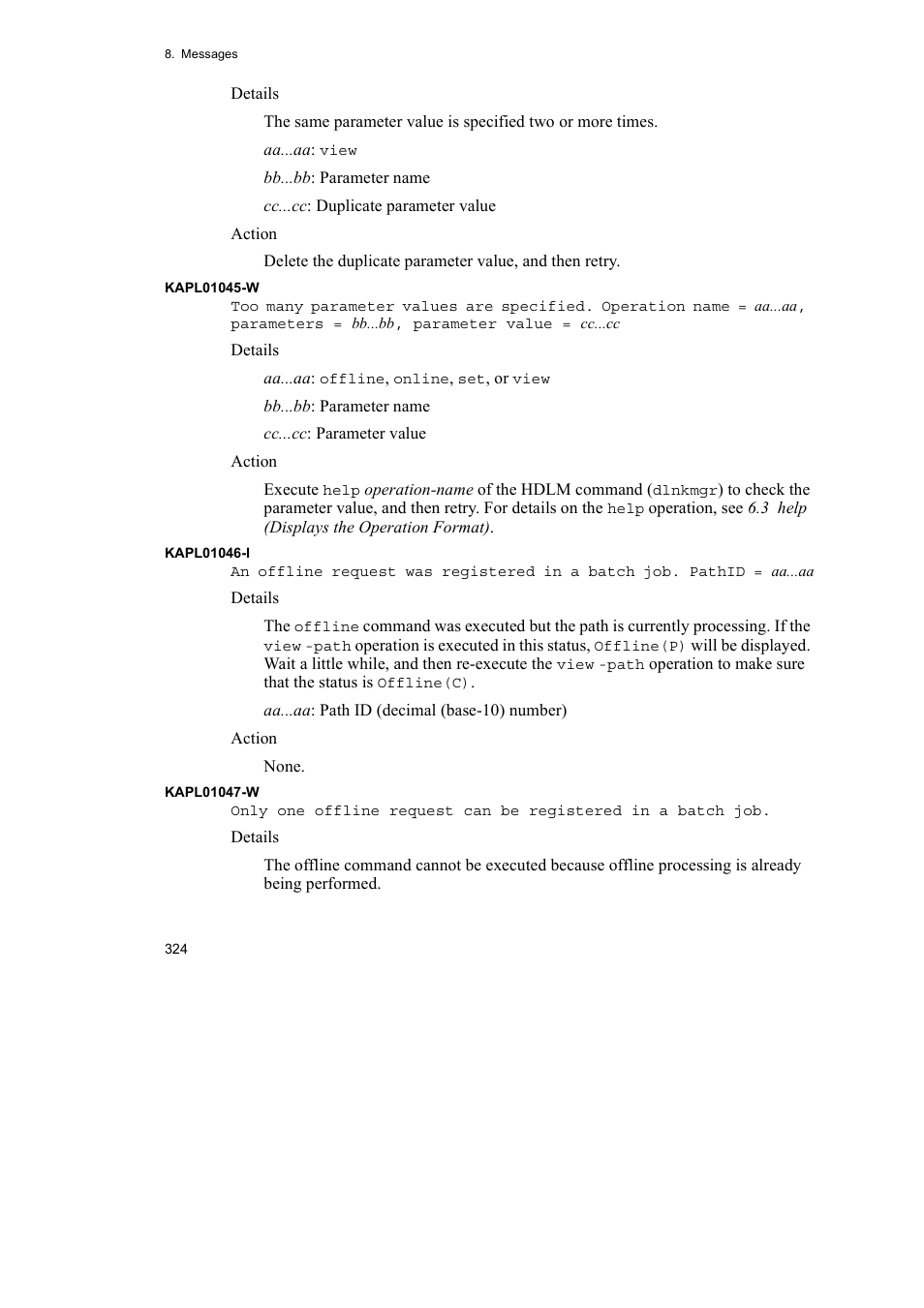 HP Hitachi Dynamic Link Manager Software User Manual | Page 348 / 492