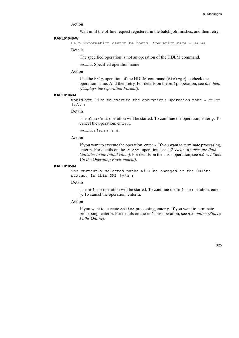 HP Hitachi Dynamic Link Manager Software User Manual | Page 349 / 492