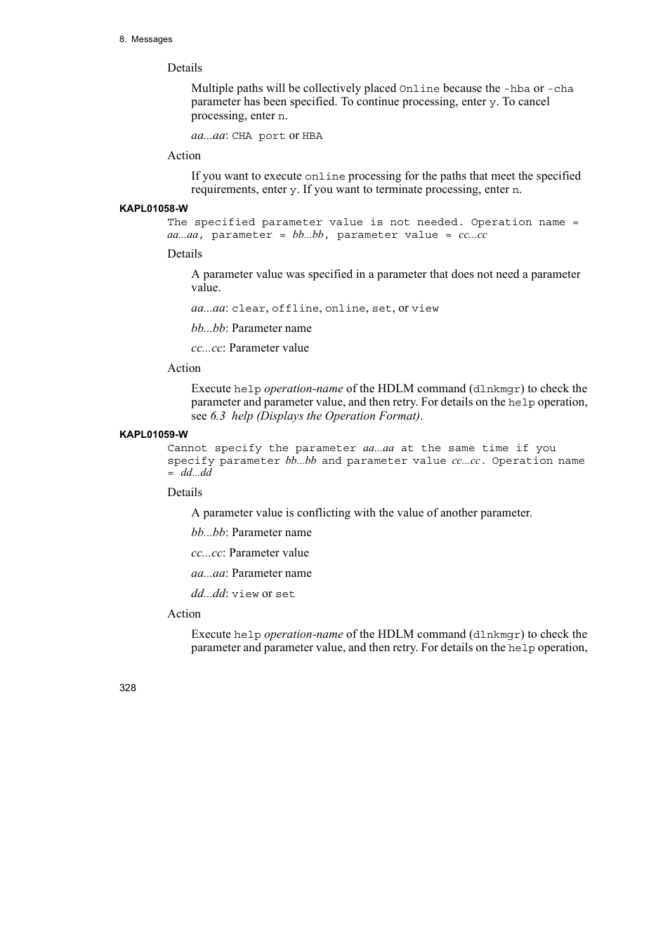 HP Hitachi Dynamic Link Manager Software User Manual | Page 352 / 492