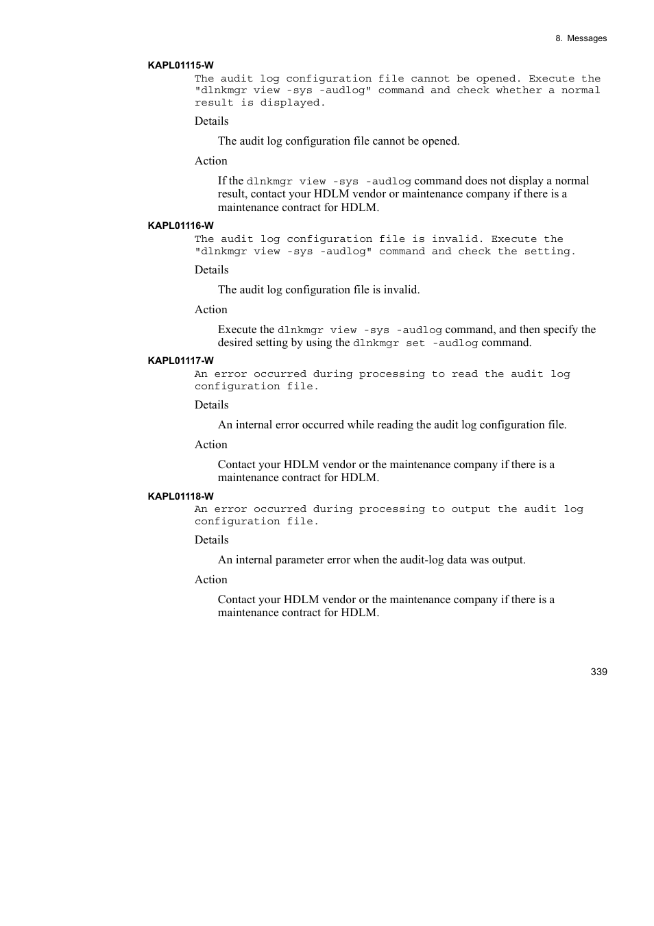 HP Hitachi Dynamic Link Manager Software User Manual | Page 363 / 492