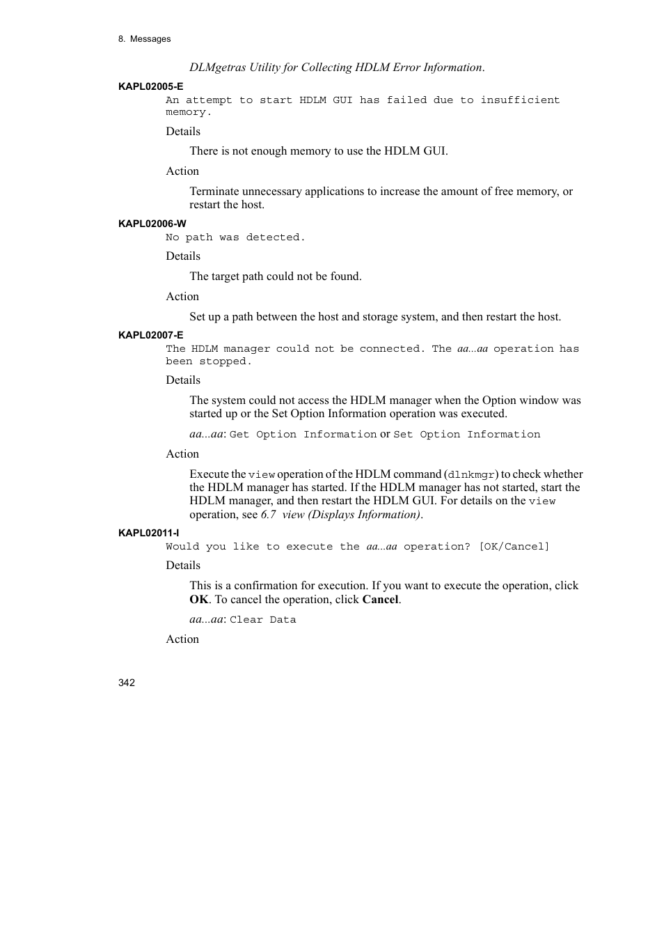 HP Hitachi Dynamic Link Manager Software User Manual | Page 366 / 492