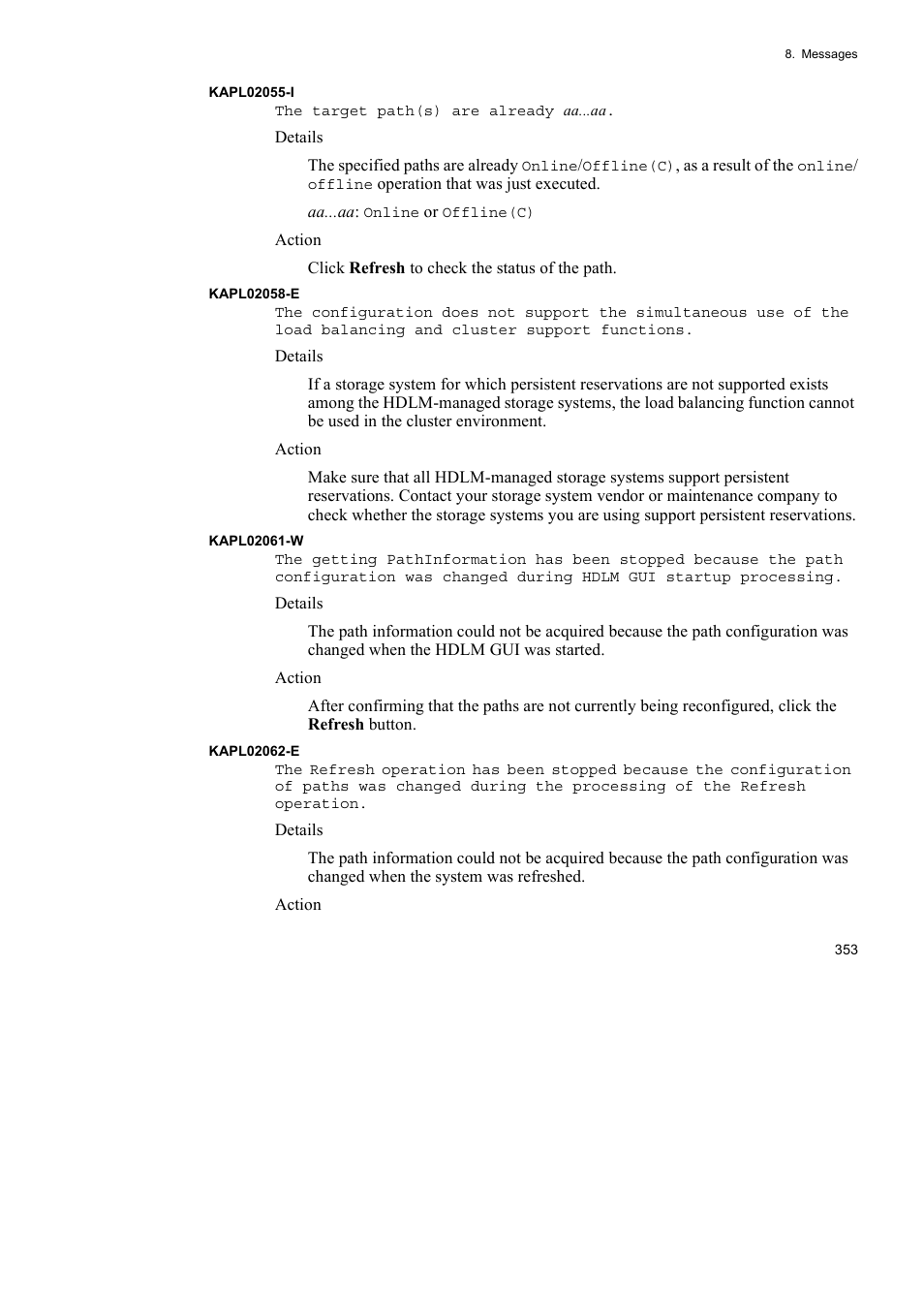 HP Hitachi Dynamic Link Manager Software User Manual | Page 377 / 492