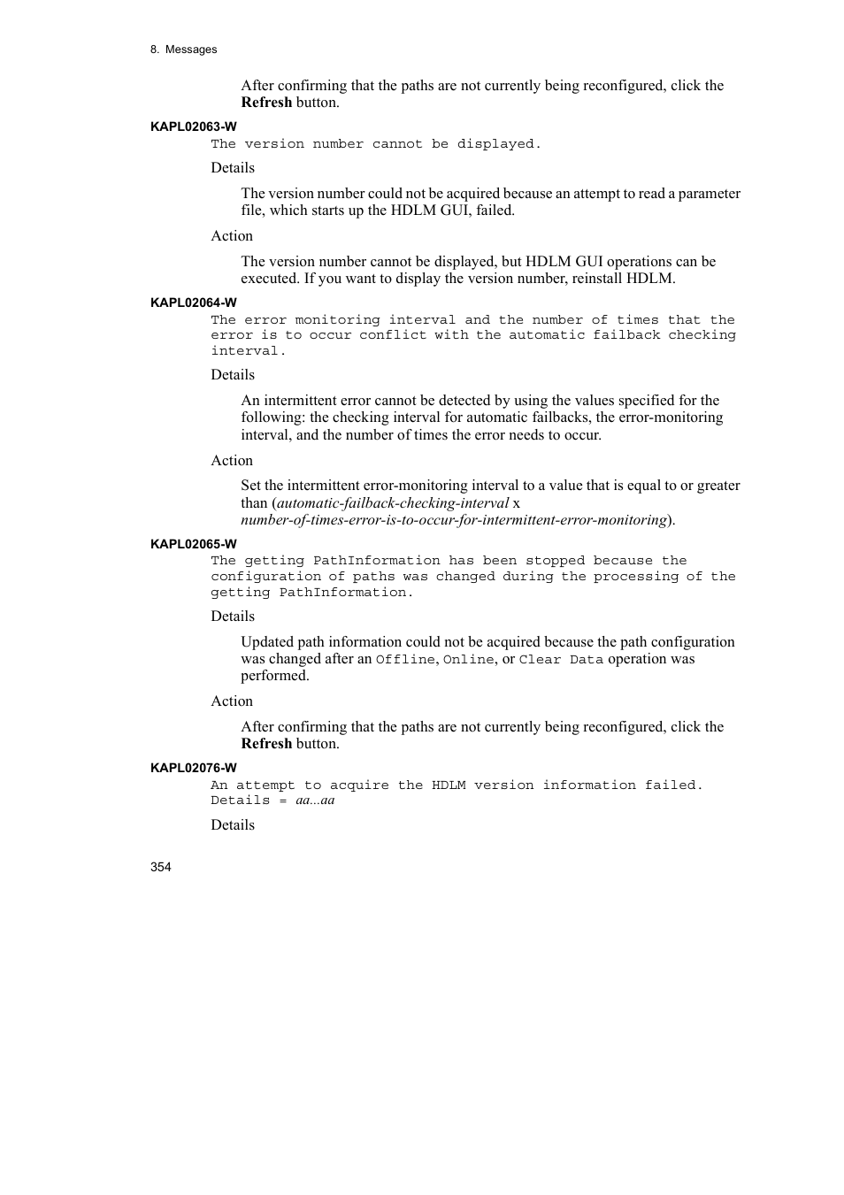 HP Hitachi Dynamic Link Manager Software User Manual | Page 378 / 492