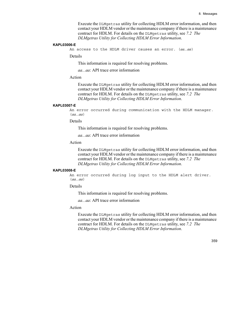 HP Hitachi Dynamic Link Manager Software User Manual | Page 383 / 492