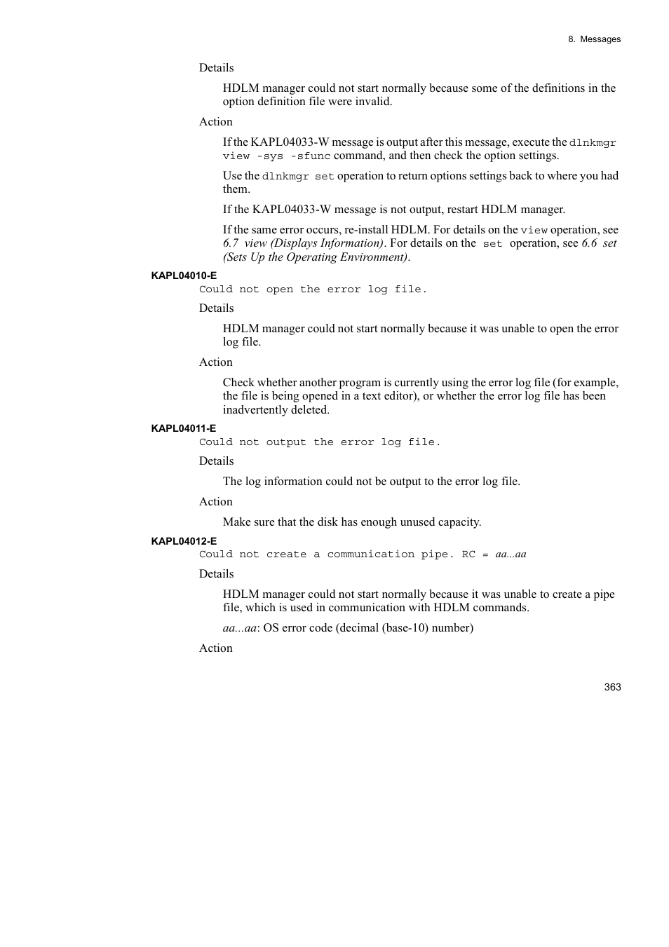 HP Hitachi Dynamic Link Manager Software User Manual | Page 387 / 492