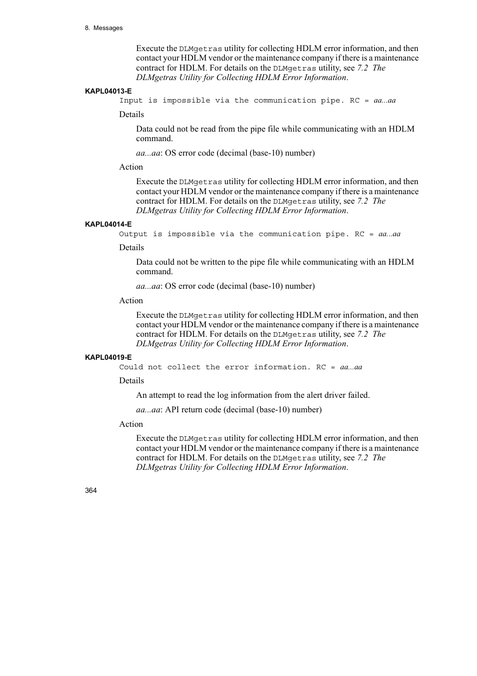 HP Hitachi Dynamic Link Manager Software User Manual | Page 388 / 492