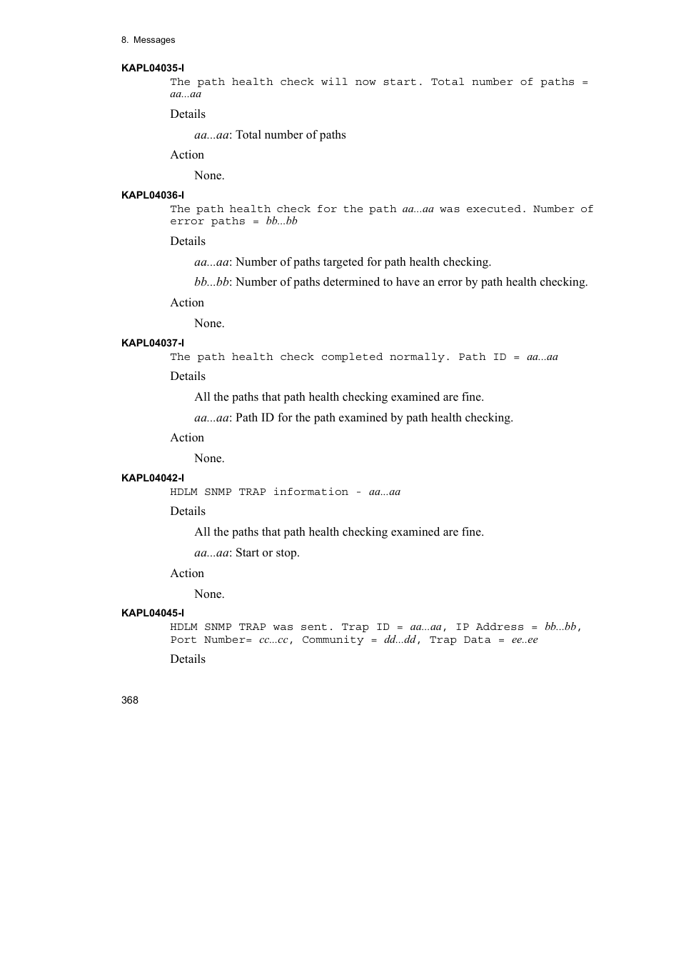 HP Hitachi Dynamic Link Manager Software User Manual | Page 392 / 492
