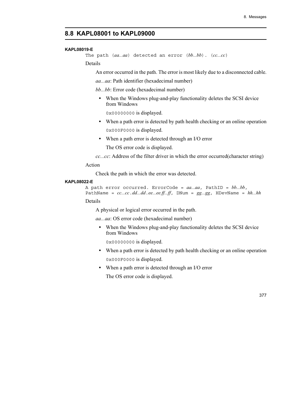 HP Hitachi Dynamic Link Manager Software User Manual | Page 401 / 492