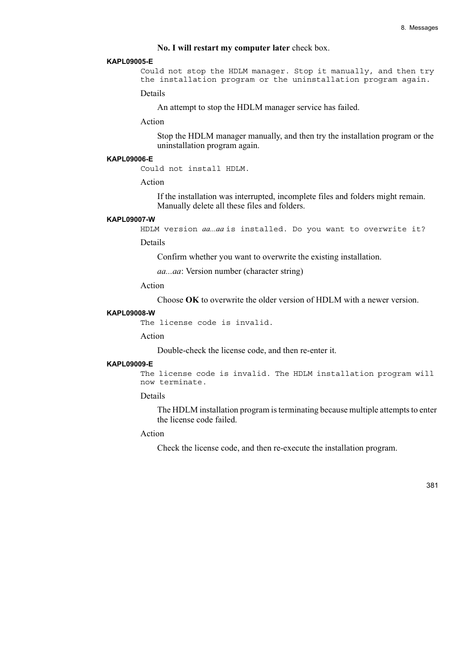 HP Hitachi Dynamic Link Manager Software User Manual | Page 405 / 492