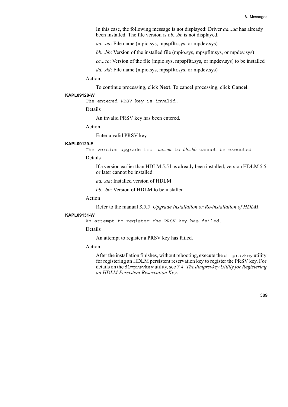 HP Hitachi Dynamic Link Manager Software User Manual | Page 413 / 492