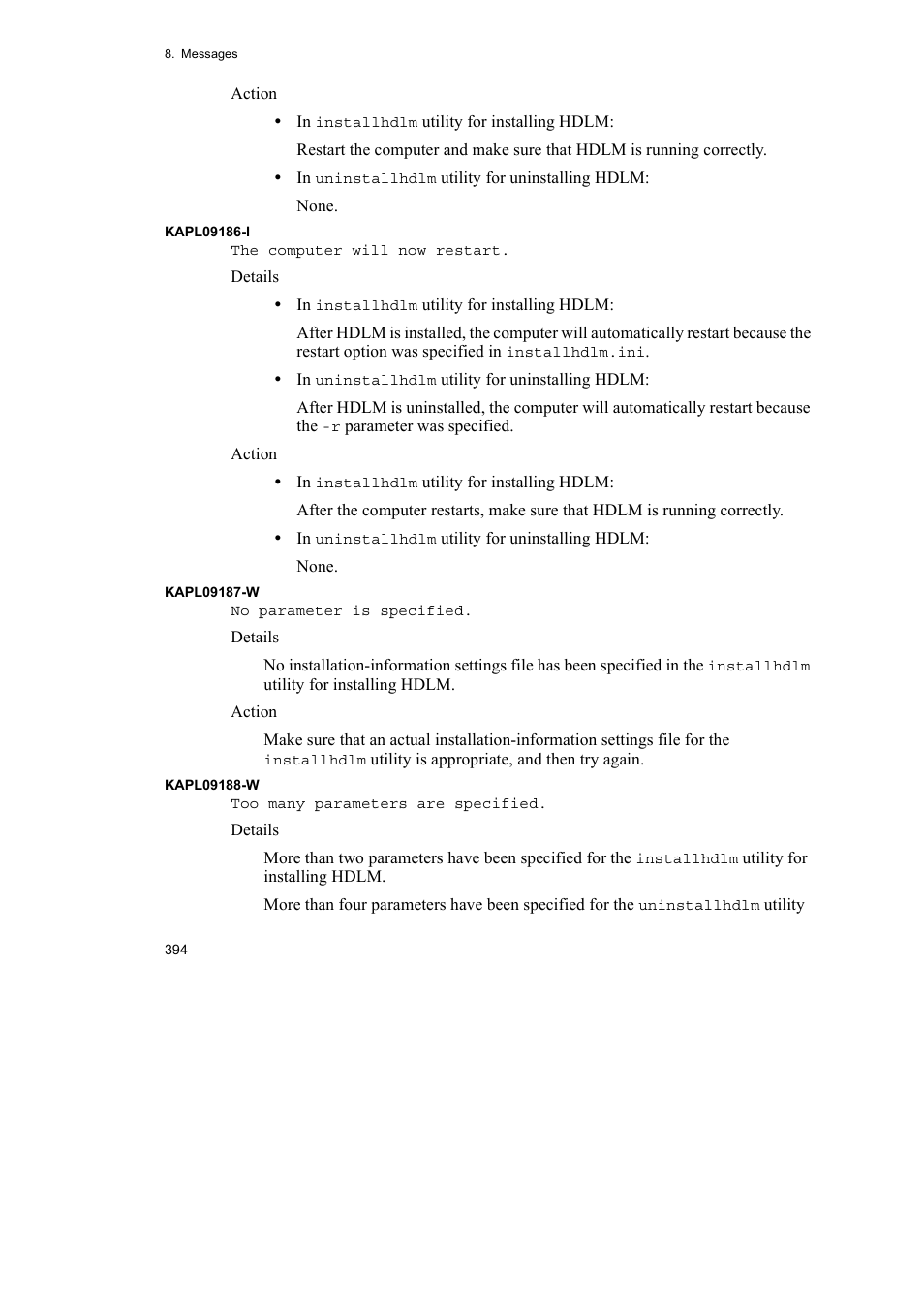 HP Hitachi Dynamic Link Manager Software User Manual | Page 418 / 492