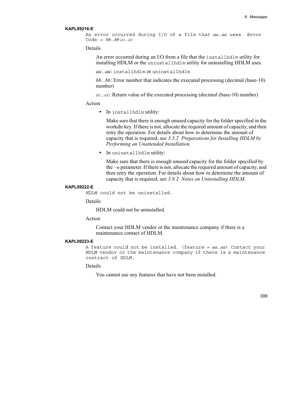 HP Hitachi Dynamic Link Manager Software User Manual | Page 423 / 492