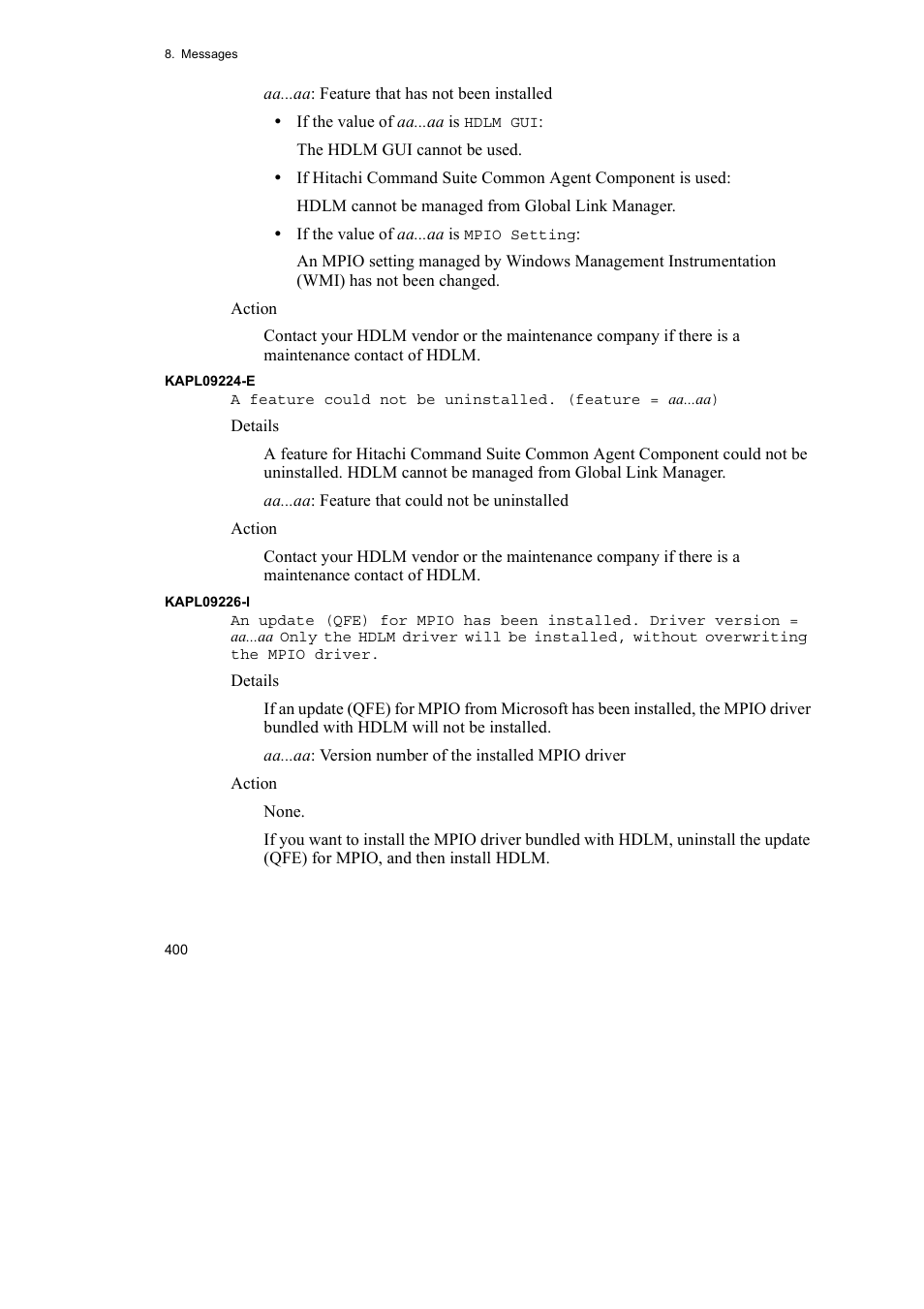 HP Hitachi Dynamic Link Manager Software User Manual | Page 424 / 492