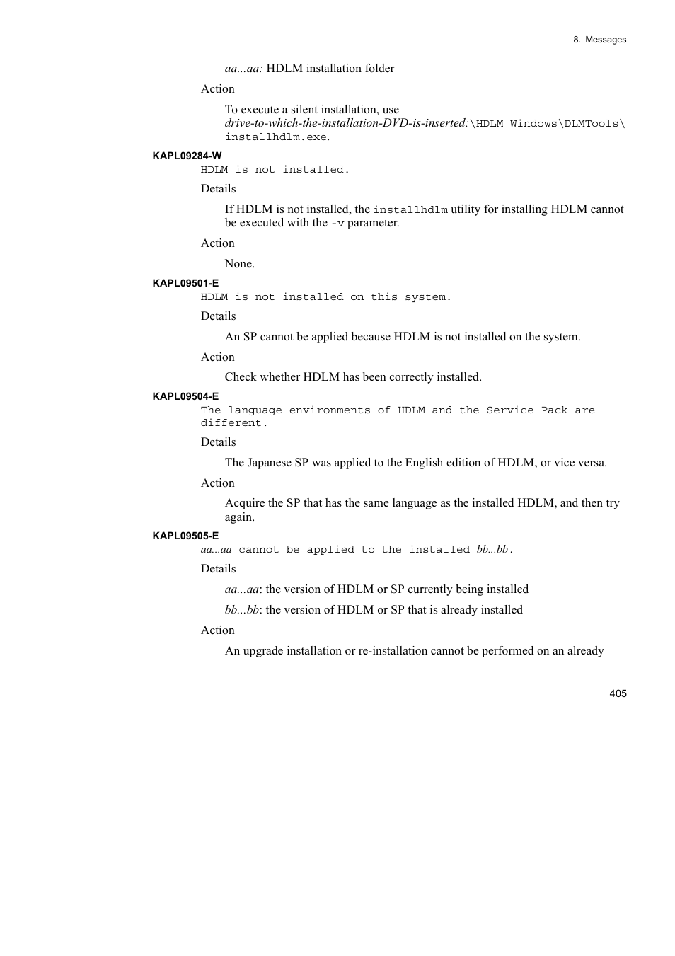 HP Hitachi Dynamic Link Manager Software User Manual | Page 429 / 492