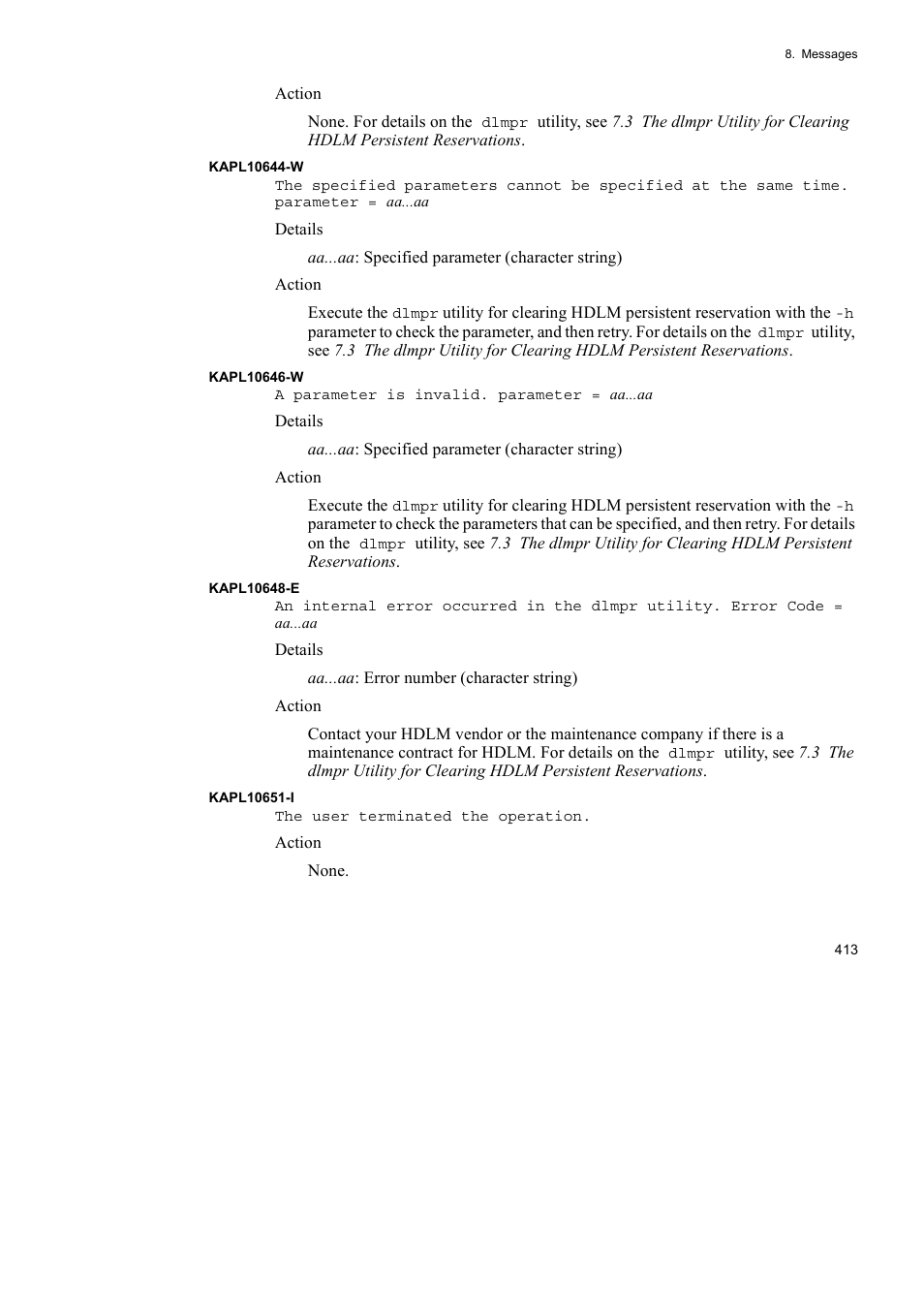 HP Hitachi Dynamic Link Manager Software User Manual | Page 437 / 492