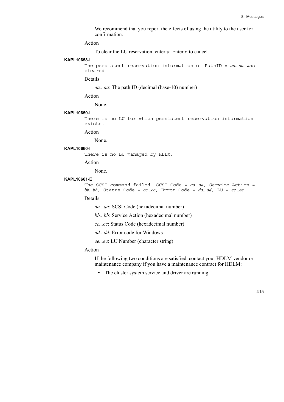 HP Hitachi Dynamic Link Manager Software User Manual | Page 439 / 492