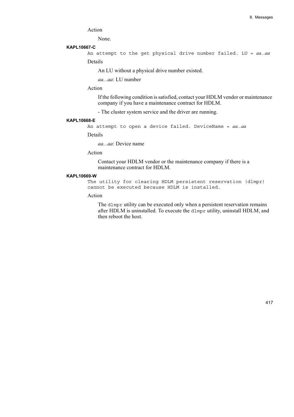HP Hitachi Dynamic Link Manager Software User Manual | Page 441 / 492