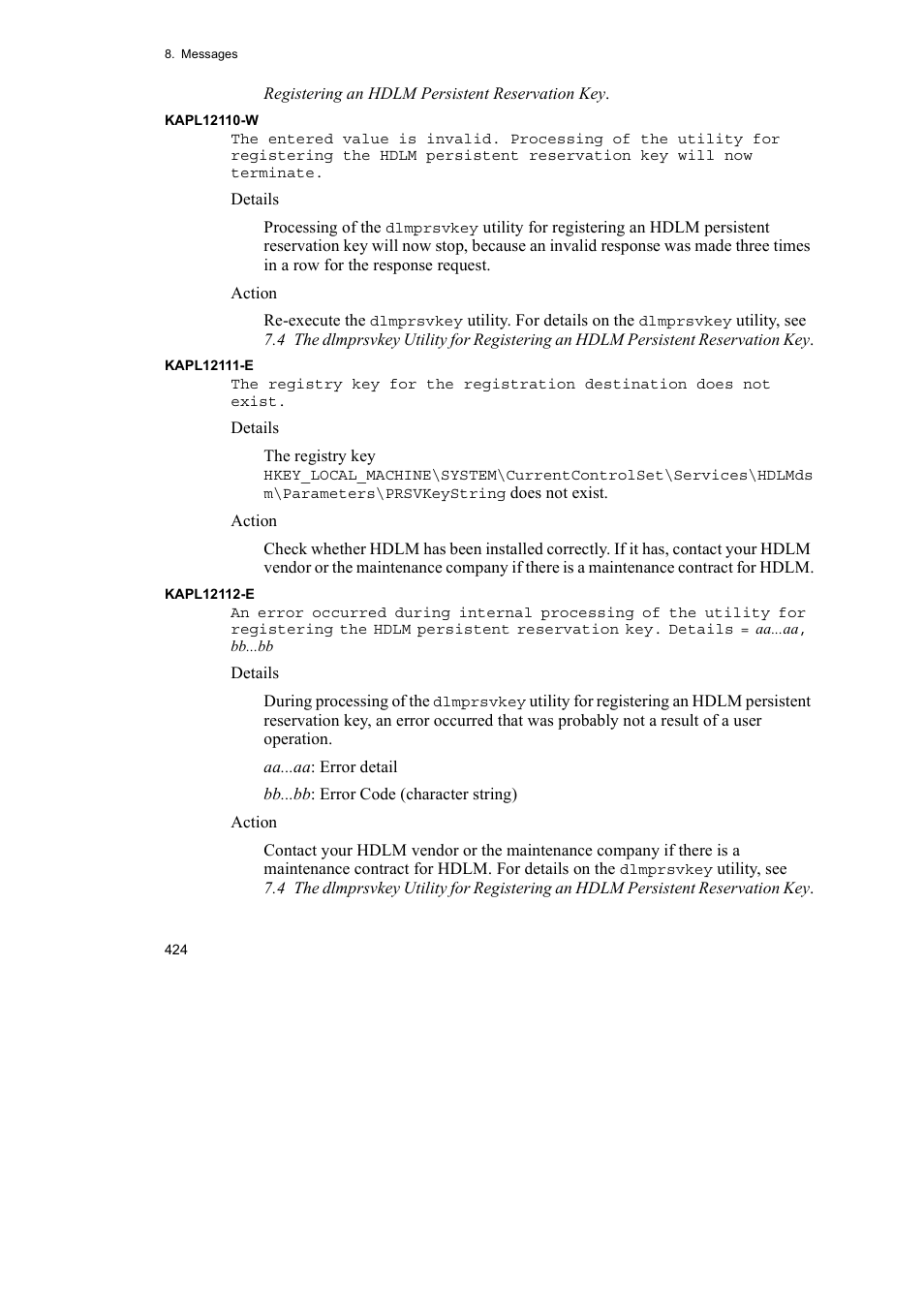 HP Hitachi Dynamic Link Manager Software User Manual | Page 448 / 492