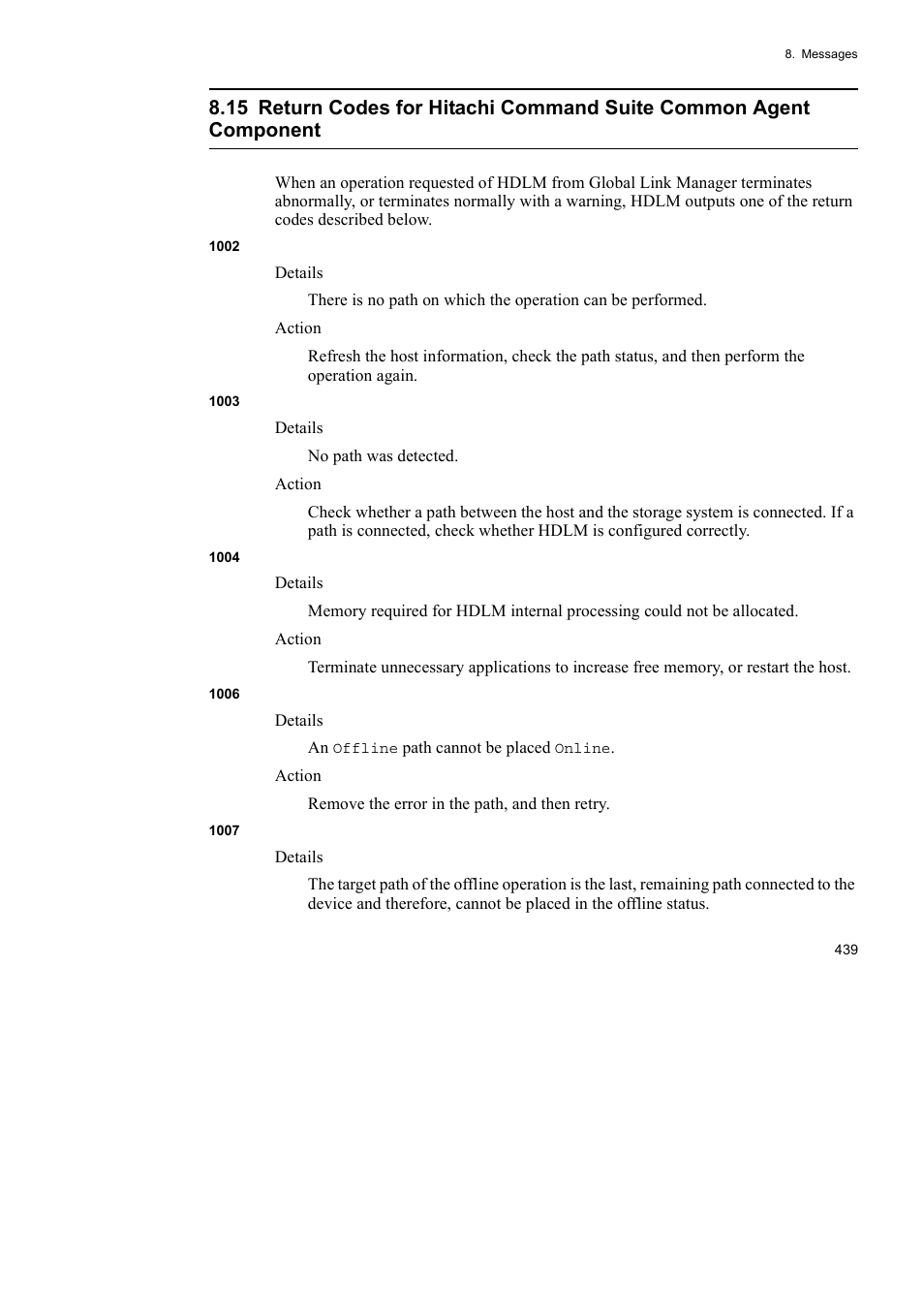 HP Hitachi Dynamic Link Manager Software User Manual | Page 463 / 492