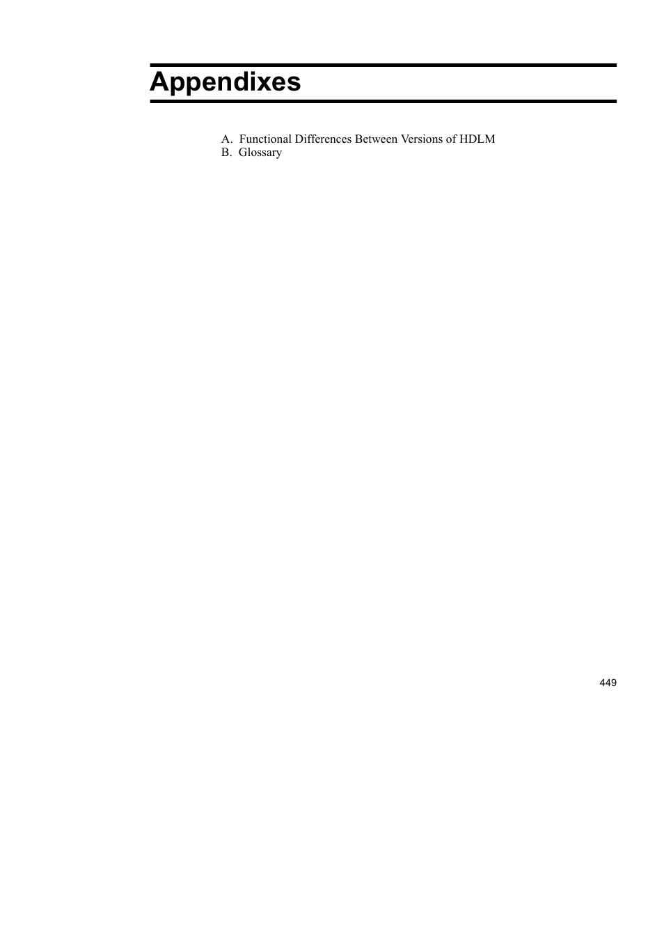 Appendixes | HP Hitachi Dynamic Link Manager Software User Manual | Page 473 / 492