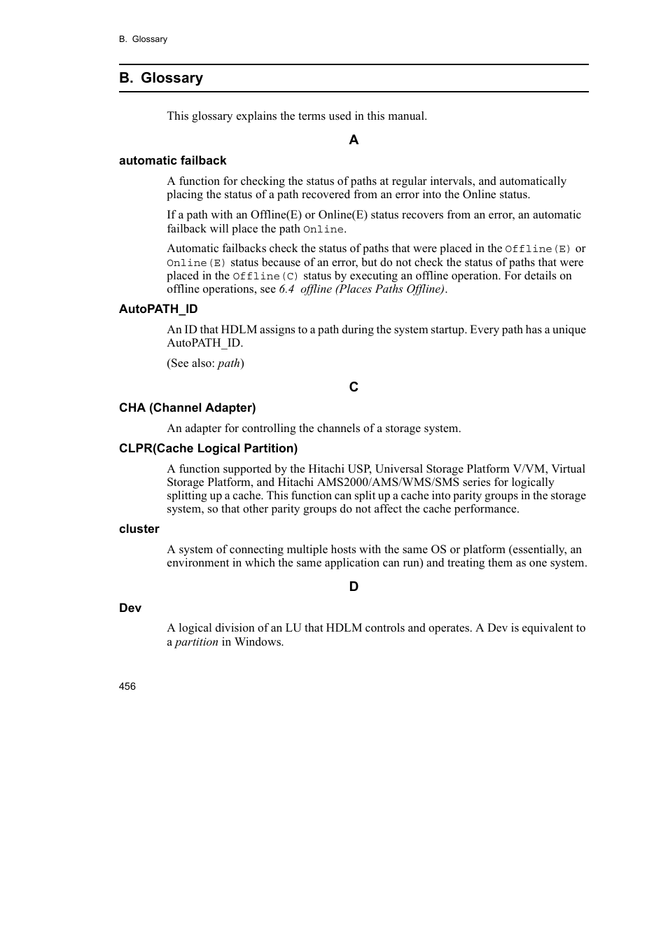 HP Hitachi Dynamic Link Manager Software User Manual | Page 480 / 492
