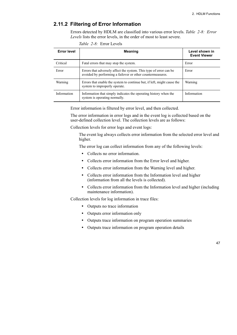 2 filtering of error information | HP Hitachi Dynamic Link Manager Software User Manual | Page 71 / 492