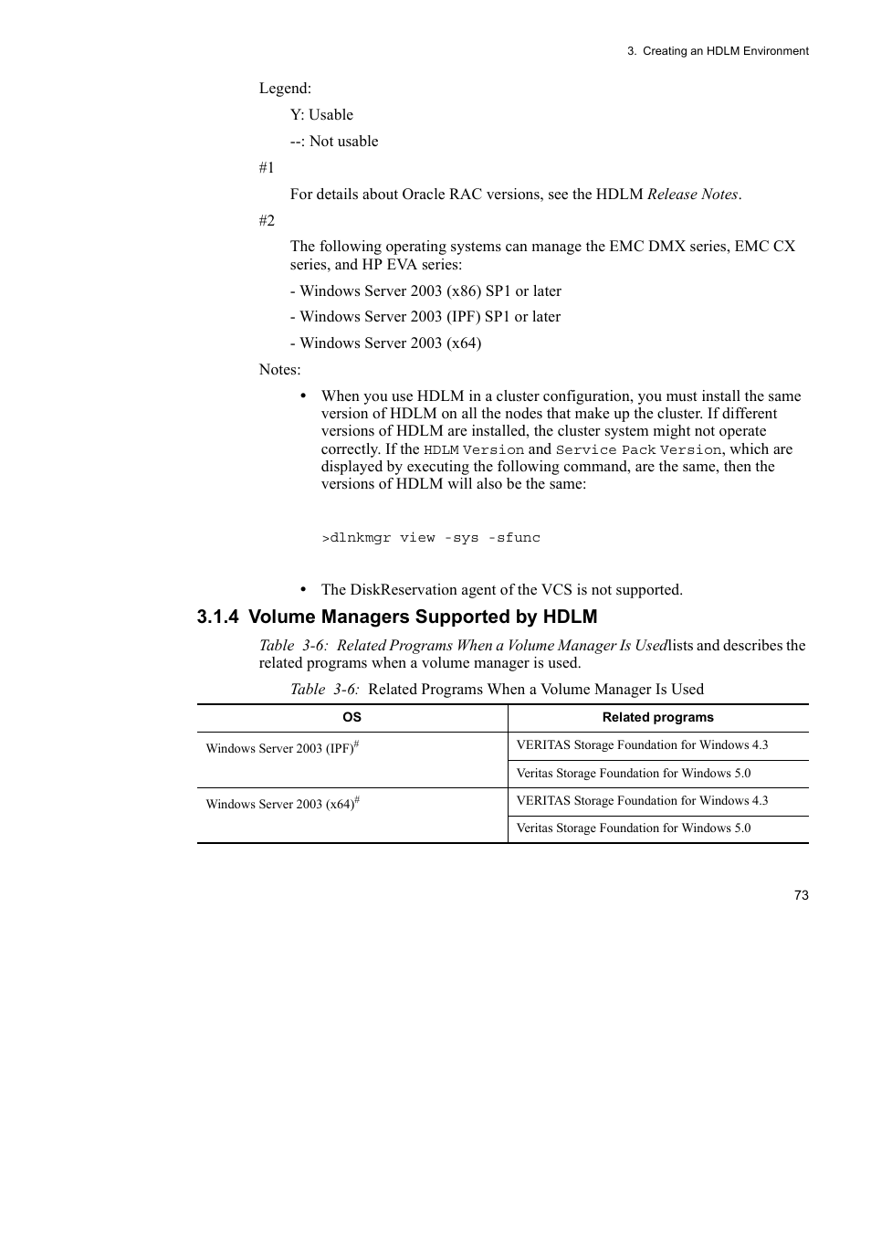 4 volume managers supported by hdlm | HP Hitachi Dynamic Link Manager Software User Manual | Page 97 / 492
