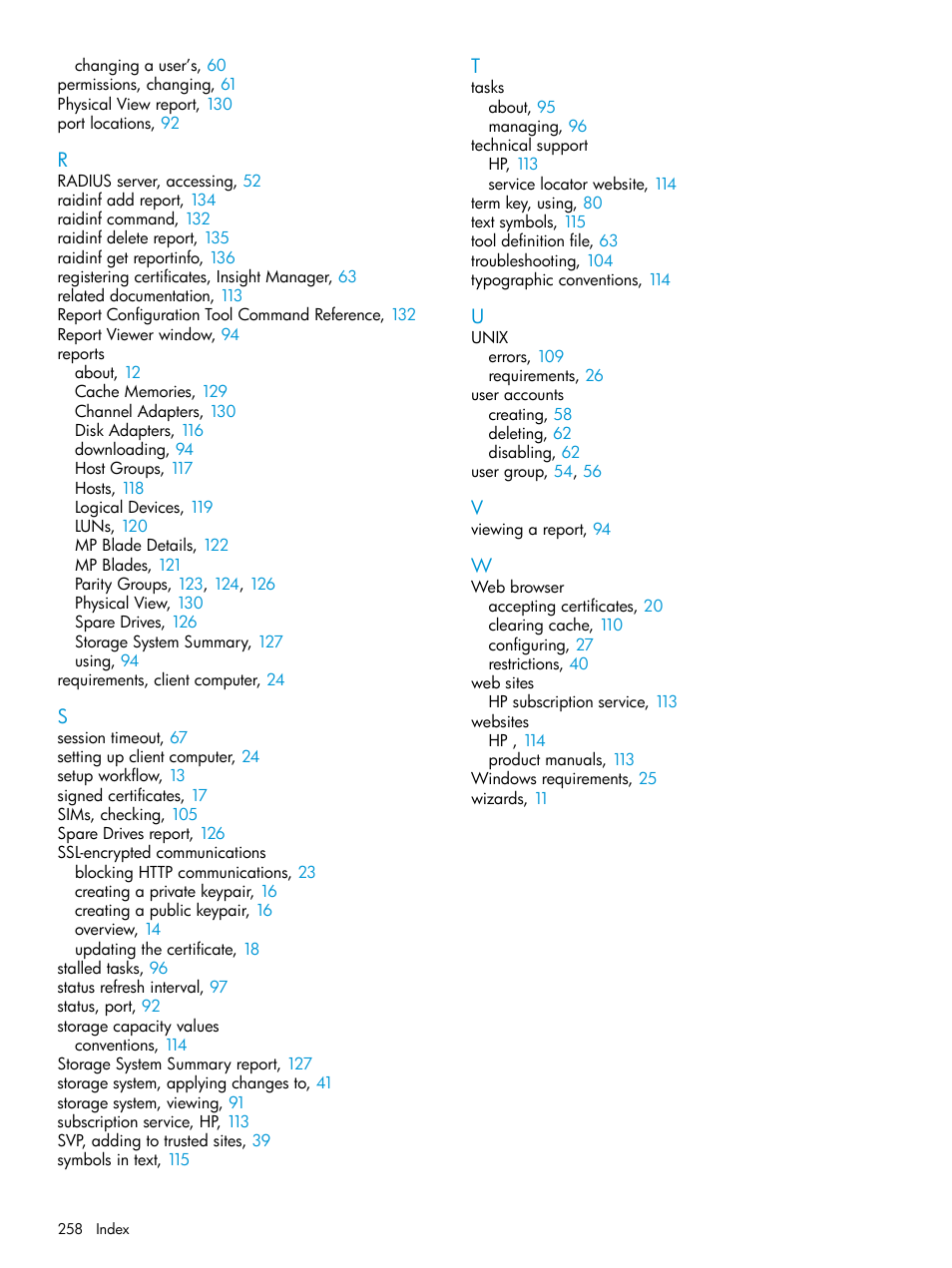 HP XP7 Storage User Manual | Page 258 / 258