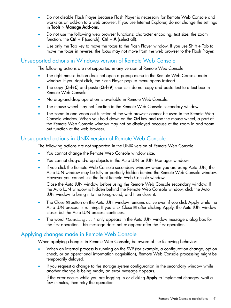 Applying changes made in remote web console | HP XP7 Storage User Manual | Page 41 / 258