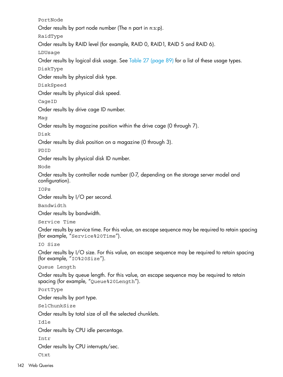 HP 3PAR System Reporter Software User Manual | Page 142 / 237