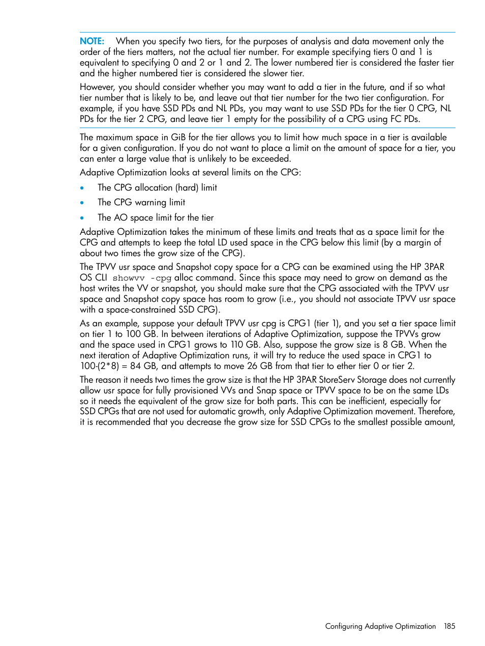 HP 3PAR System Reporter Software User Manual | Page 185 / 237