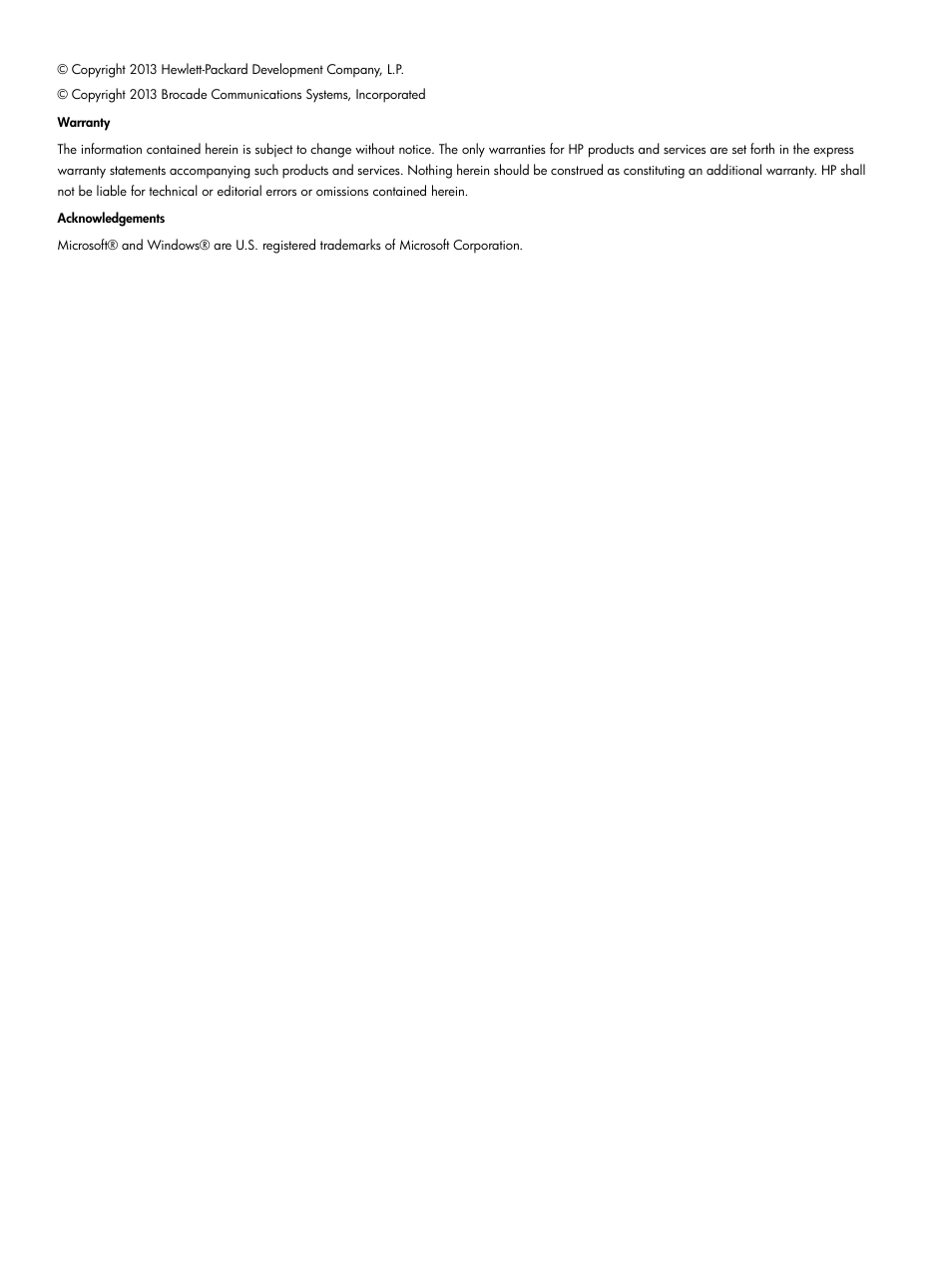 HP Brocade 16Gb SAN Switch for HP BladeSystem c-Class User Manual | Page 2 / 41