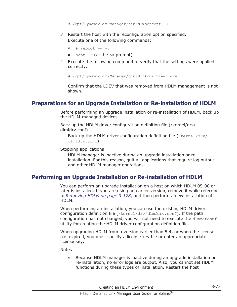 Execute the procedures described in, Preparations for an upgrade, Performing an | Performing an upgrade installation or re | HP XP P9500 Storage User Manual | Page 139 / 618