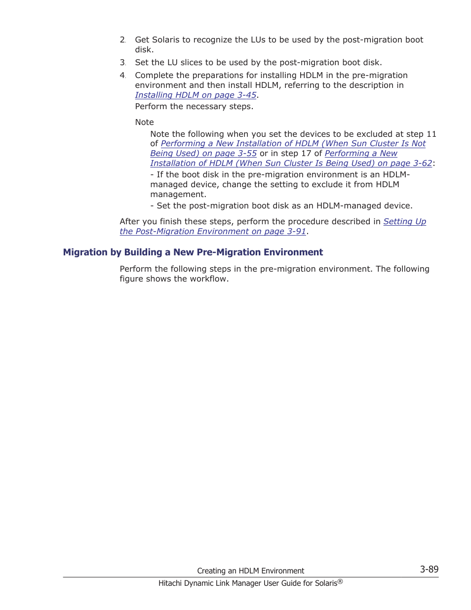 Migration by building a new pre, Perform the procedure described in | HP XP P9500 Storage User Manual | Page 155 / 618