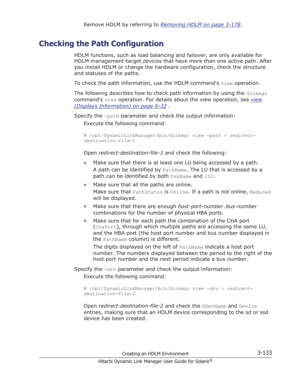 Checking the path configuration, Checking the path configuration -133 | HP XP P9500 Storage User Manual | Page 199 / 618