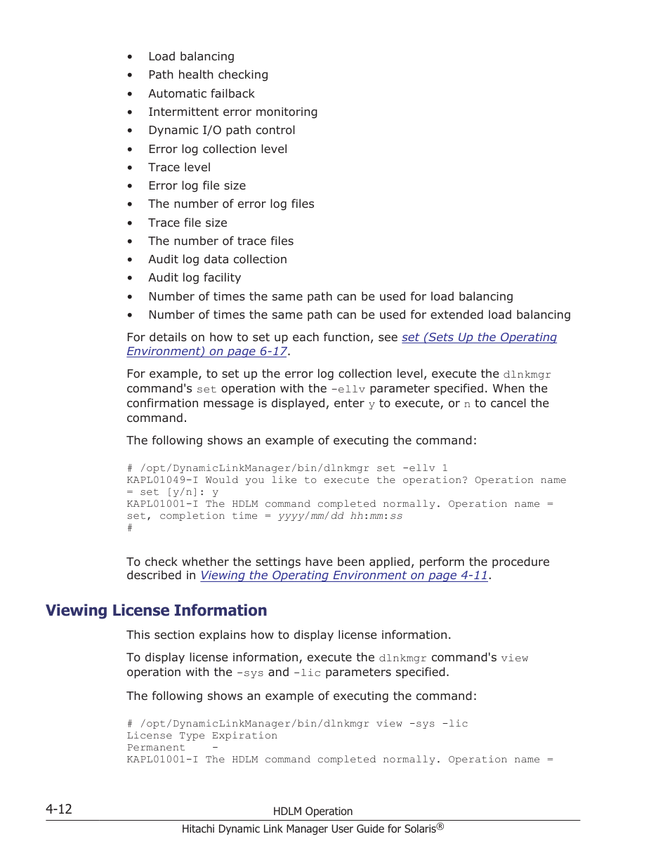 Viewing license information, Viewing license information -12 | HP XP P9500 Storage User Manual | Page 274 / 618