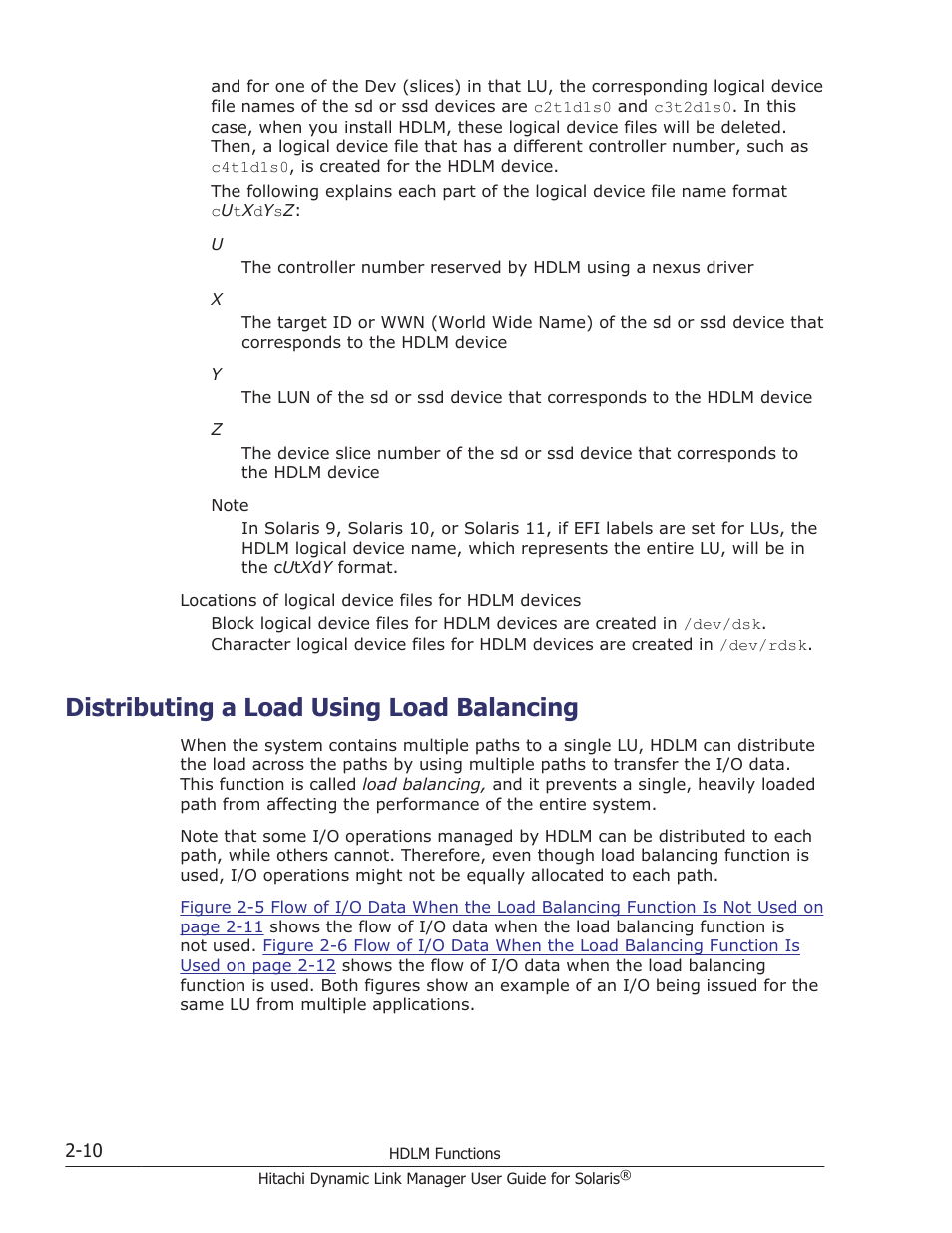 Distributing a load using load balancing, Distributing a load using load balancing -10, Distributing a load using load | HP XP P9500 Storage User Manual | Page 32 / 618